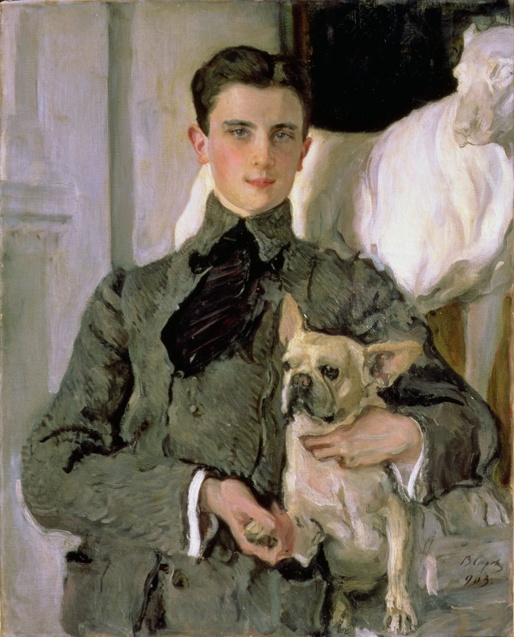 Portrét hraběte Felikse Feliksoviče Sumarokova-Yelstova (1887-1967), později prince Jusupova, 1903 od Valentin Aleksandrovich Serov