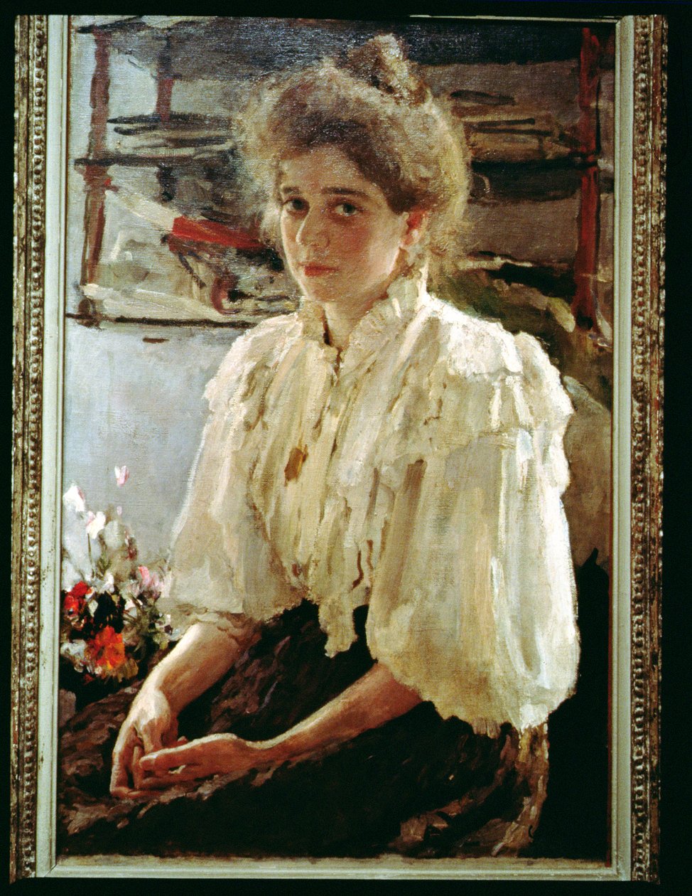 Portrét Madame Lwoff, 1895 od Valentin Aleksandrovich Serov
