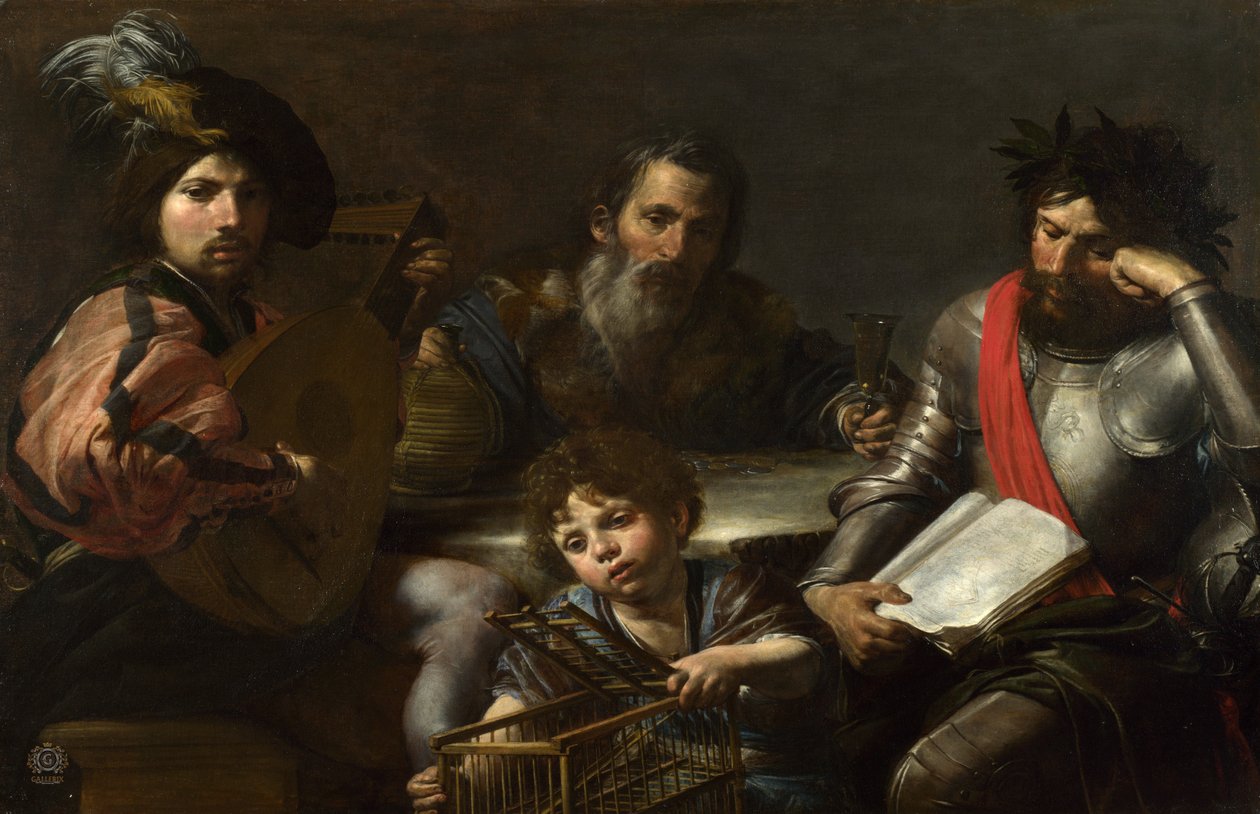Čtyři věky člověka od Valentin de Boulogne