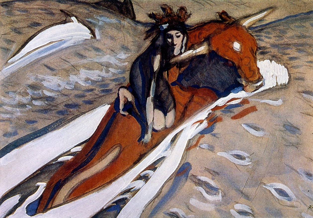 Únos Evropy 1910 Valentinem Serovem od Valentin Aleksandrovich Serov