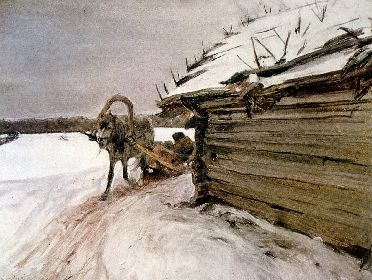 V zimě 1898 od Valentina Serova od Valentin Aleksandrovich Serov