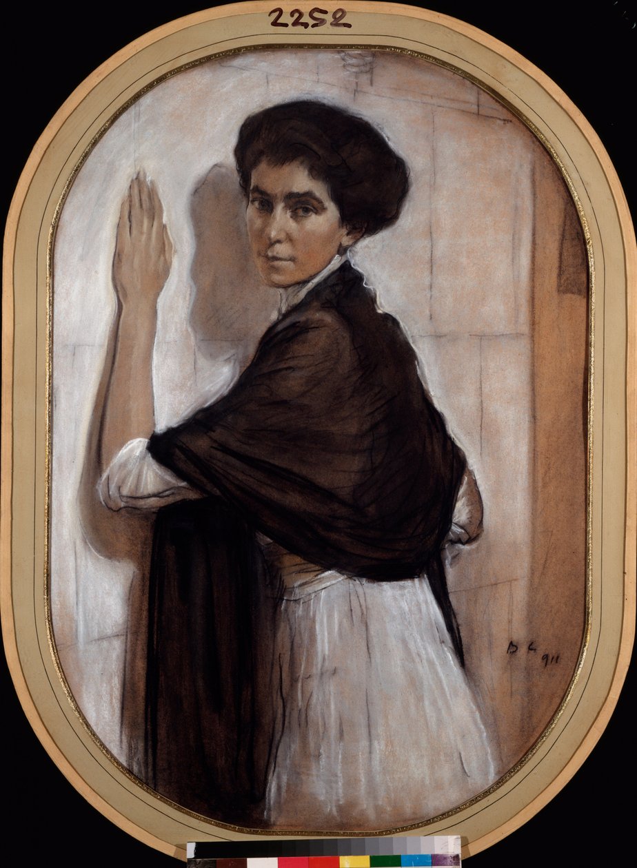 Portrét hraběnky Sofie Olsuphyeva. Dílo Valentina Alexandroviče Serova (1865-1911), pastel a sangvinik na kartonu od Valentin Aleksandrovich Serov