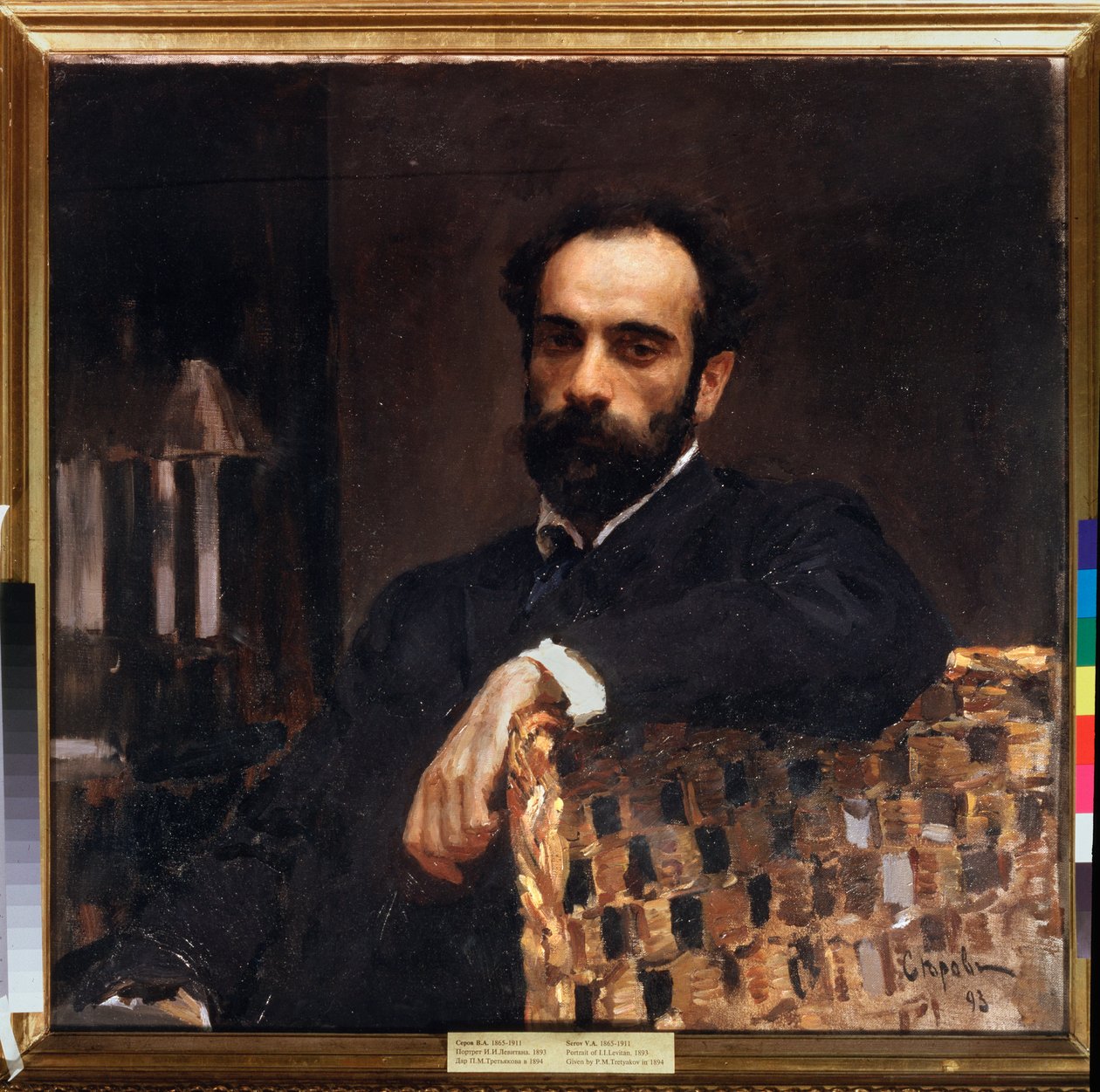 Portrét umělce Isaaca Levitana (1861-1900). Obraz Valentina Alexandroviče Serova (1865-1911), olej na plátně od Valentin Aleksandrovich Serov