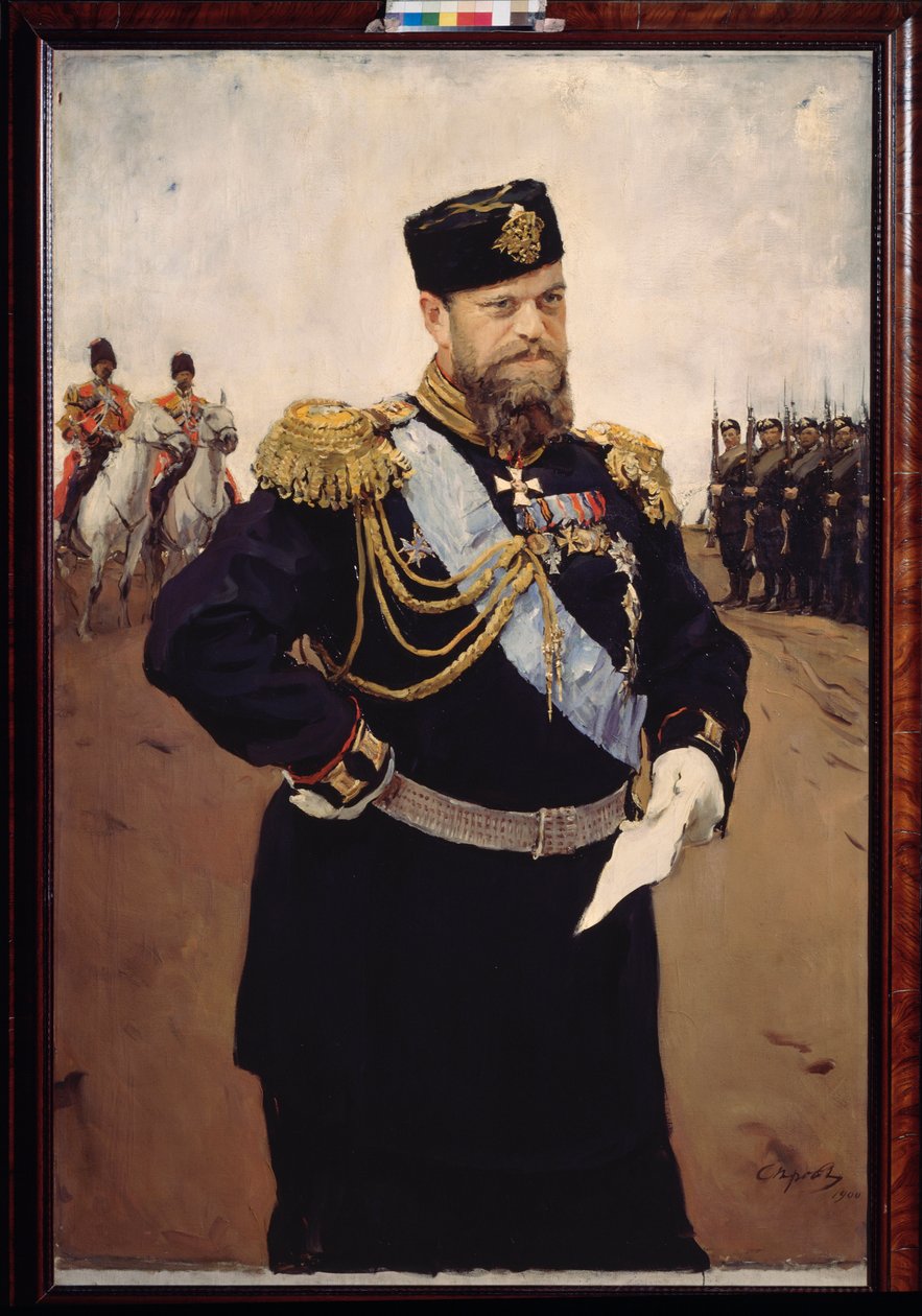 Portrét císaře Alexandra III. (1845-1894). Obraz Valentina Alexandroviče Serova (1865-1911), olej na plátně od Valentin Aleksandrovich Serov