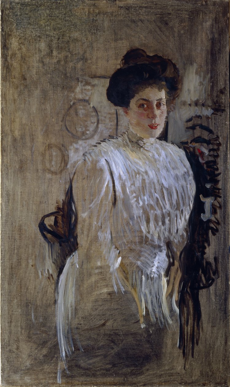 Portrét Margarity Kirillovny Morozové, rozené Mamontové 1873-1958, 1910 od Valentin Aleksandrovich Serov