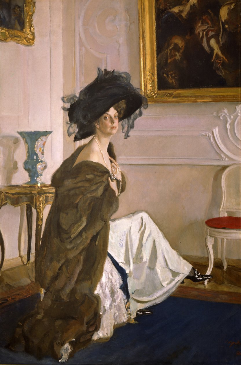 Portrét princezny Olgy Orlové, 1911 od Valentin Aleksandrovich Serov