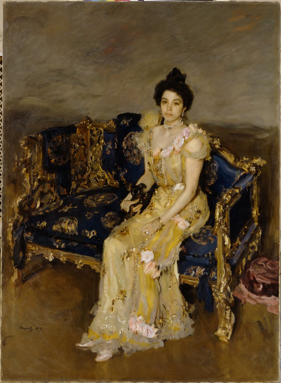 Portrét Sofie Botkina, 1899 od Valentin Aleksandrovich Serov
