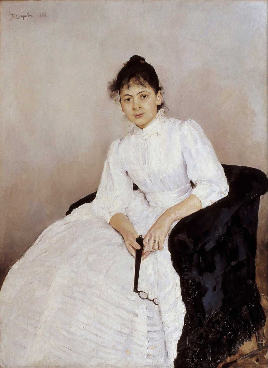Portrét umělkyně Maria Yakunchikova-Weber 1870-1902, 1885-1887 od Valentin Aleksandrovich Serov