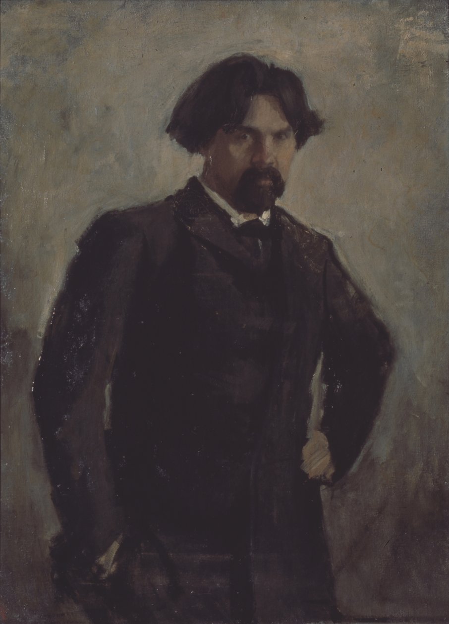 Portrét umělce Vasilije Surikova 1848-1916 od Valentin Aleksandrovich Serov