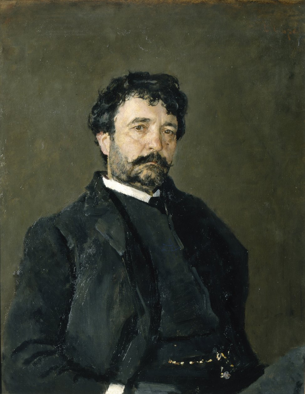 Portrét operního pěvce Angela Masiniho 1844-1926, 1890 od Valentin Aleksandrovich Serov