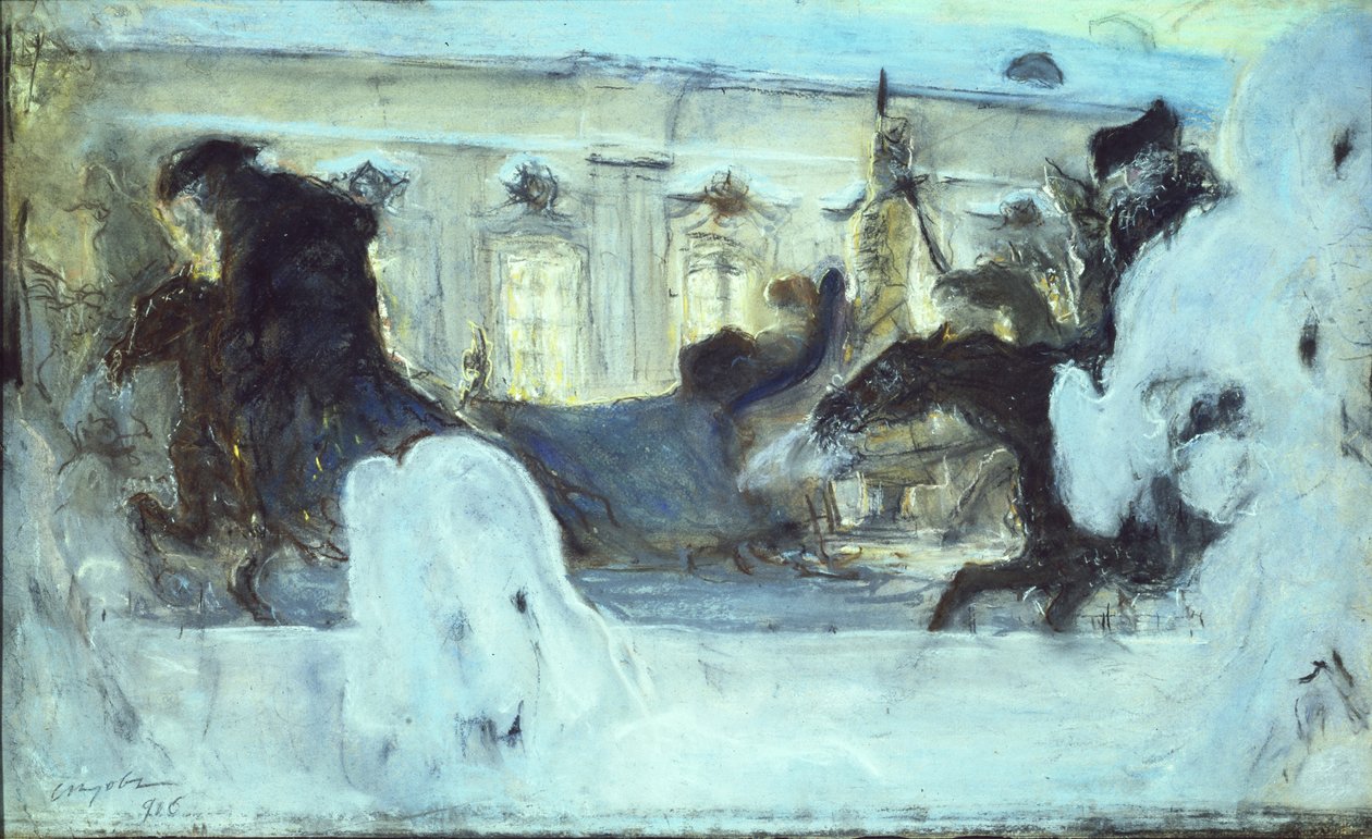 Jízda císařovny Kateřiny II, 1906 od Valentin Aleksandrovich Serov