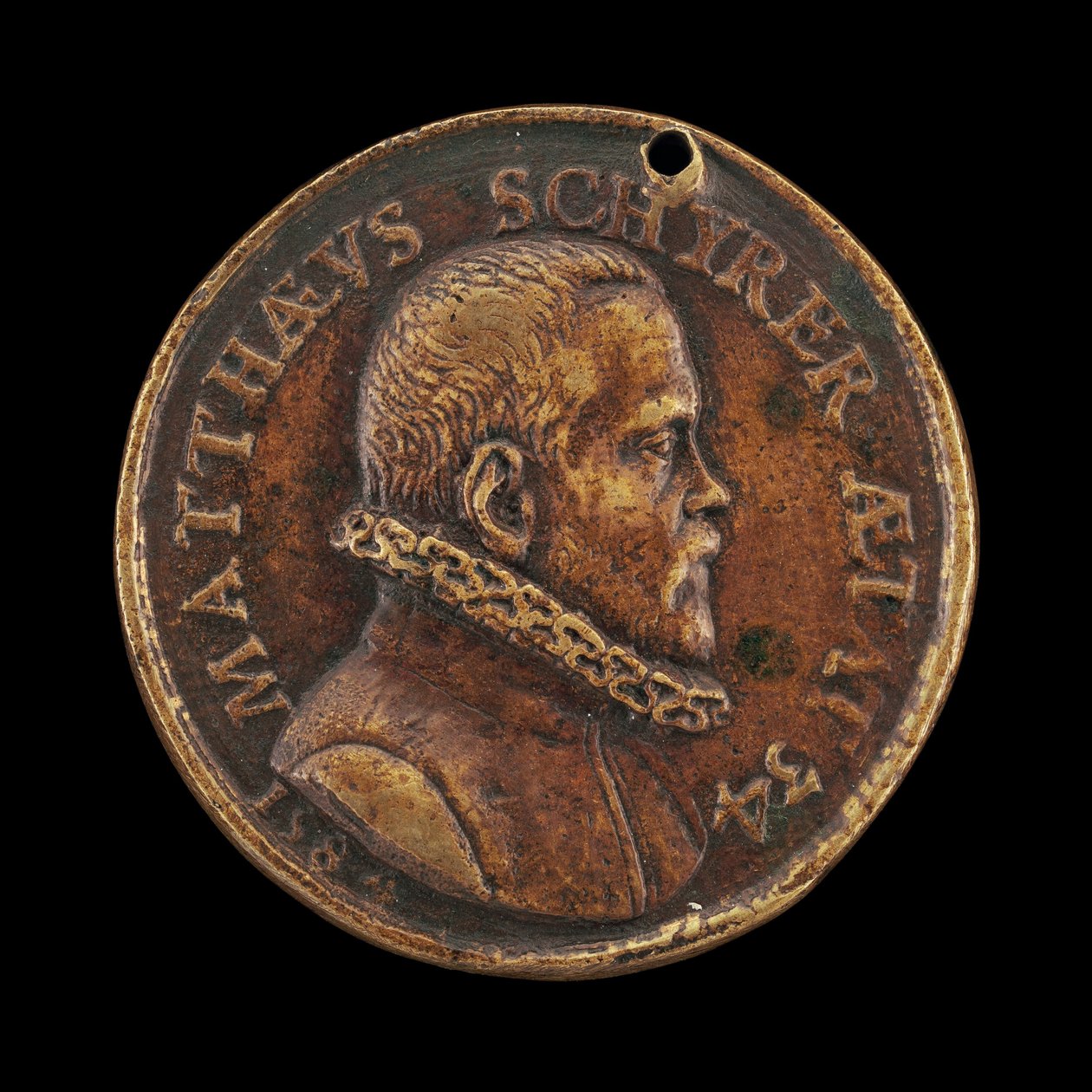 Matthaus Schyrer, narozen 1550, tiskárna [avers], 1584. od Valentin Maler