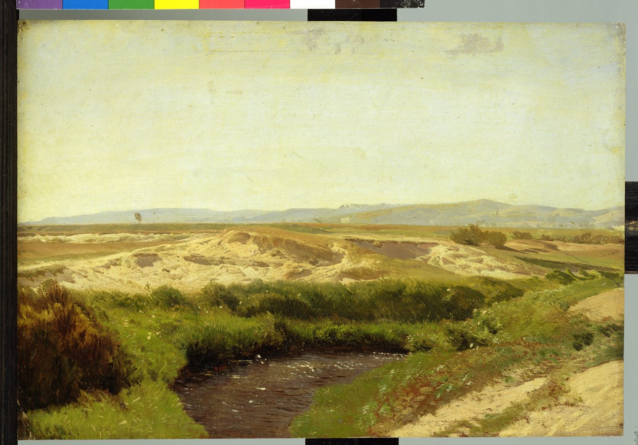 Na Luneburg Heath, 1887 (olej na papíře) od Valentin Ruths
