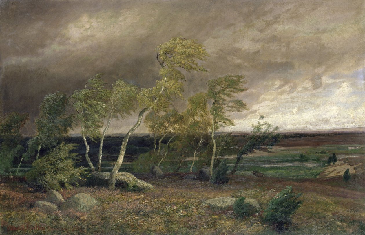 Vřesoviště v bouři, 1896 od Valentin Ruths