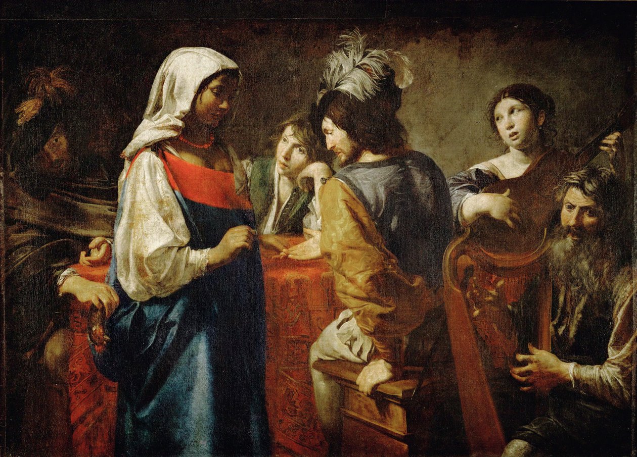 La diseuse de bonne aventure - Věštkyně... od Valentin de Boulogne