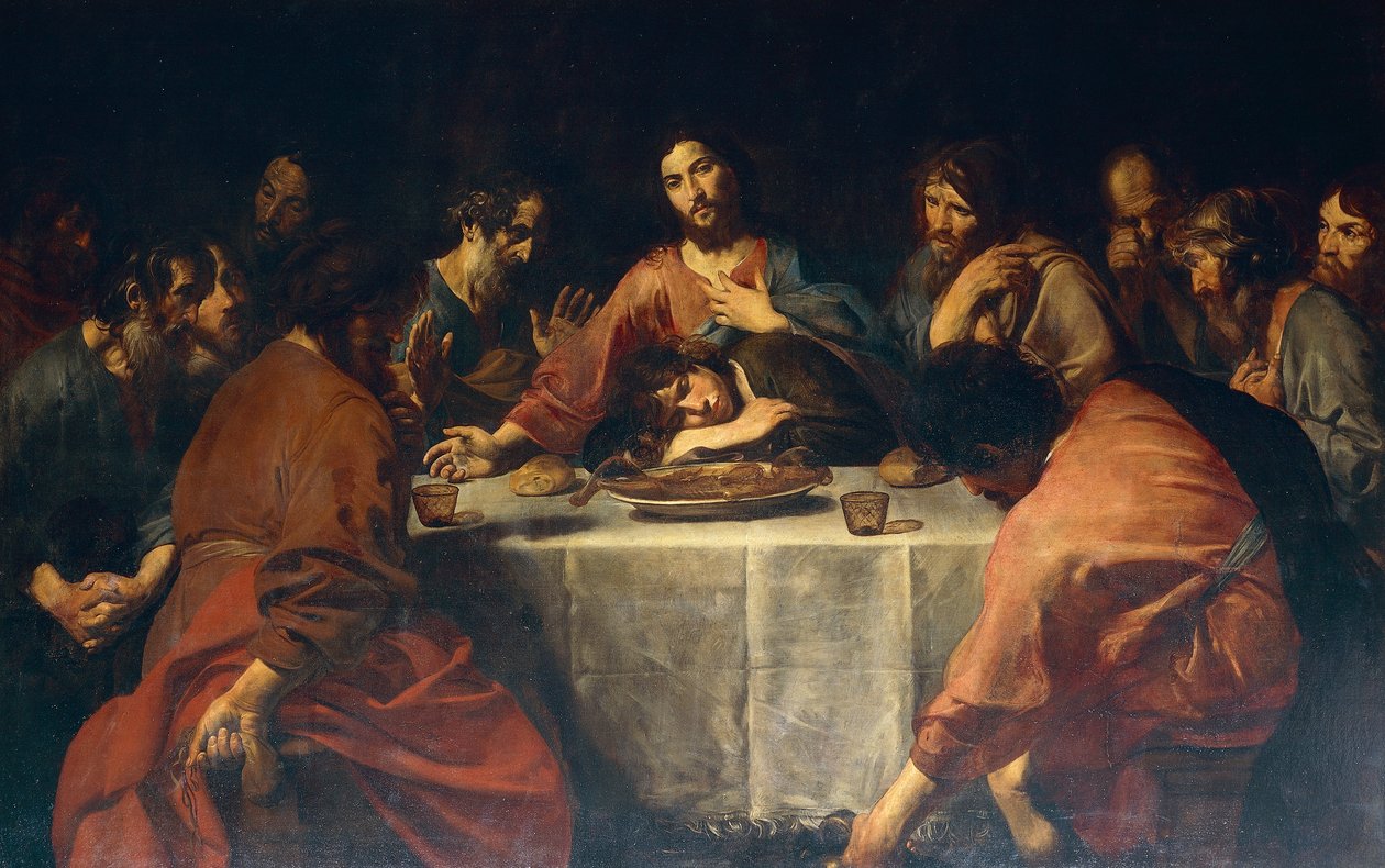 Poslední večeře od Valentin de Boulogne
