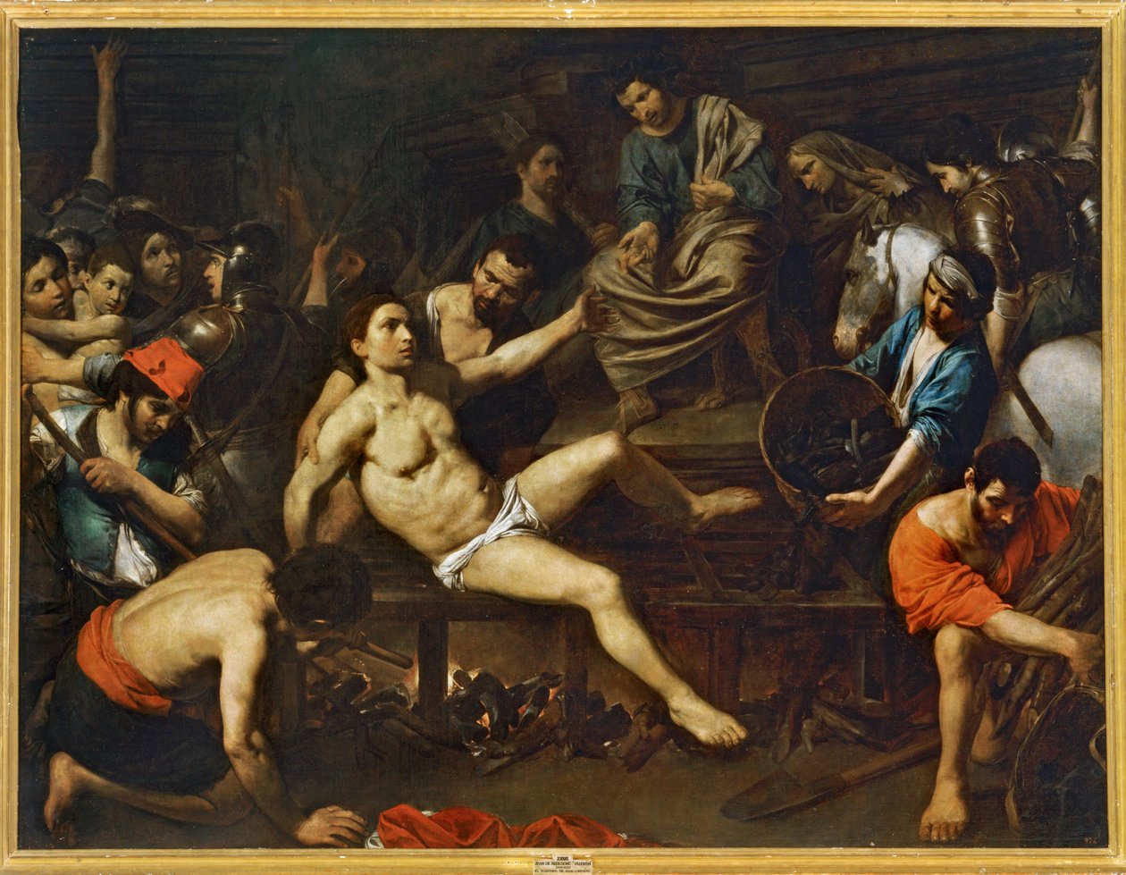 Umučení svatého Vavřince ... (malba na plátně) od Valentin de Boulogne
