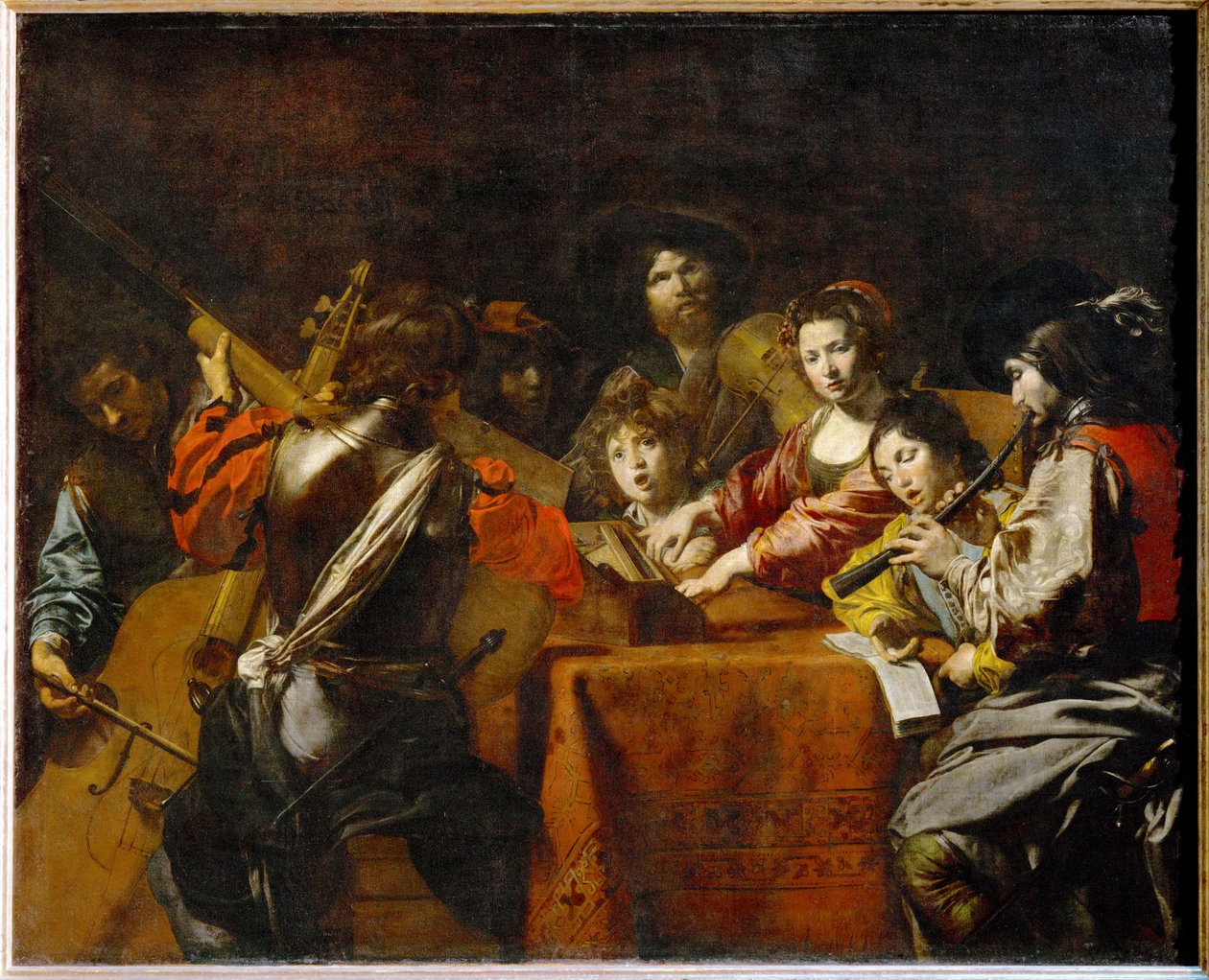 Un concert - Koncert ... od Valentin de Boulogne