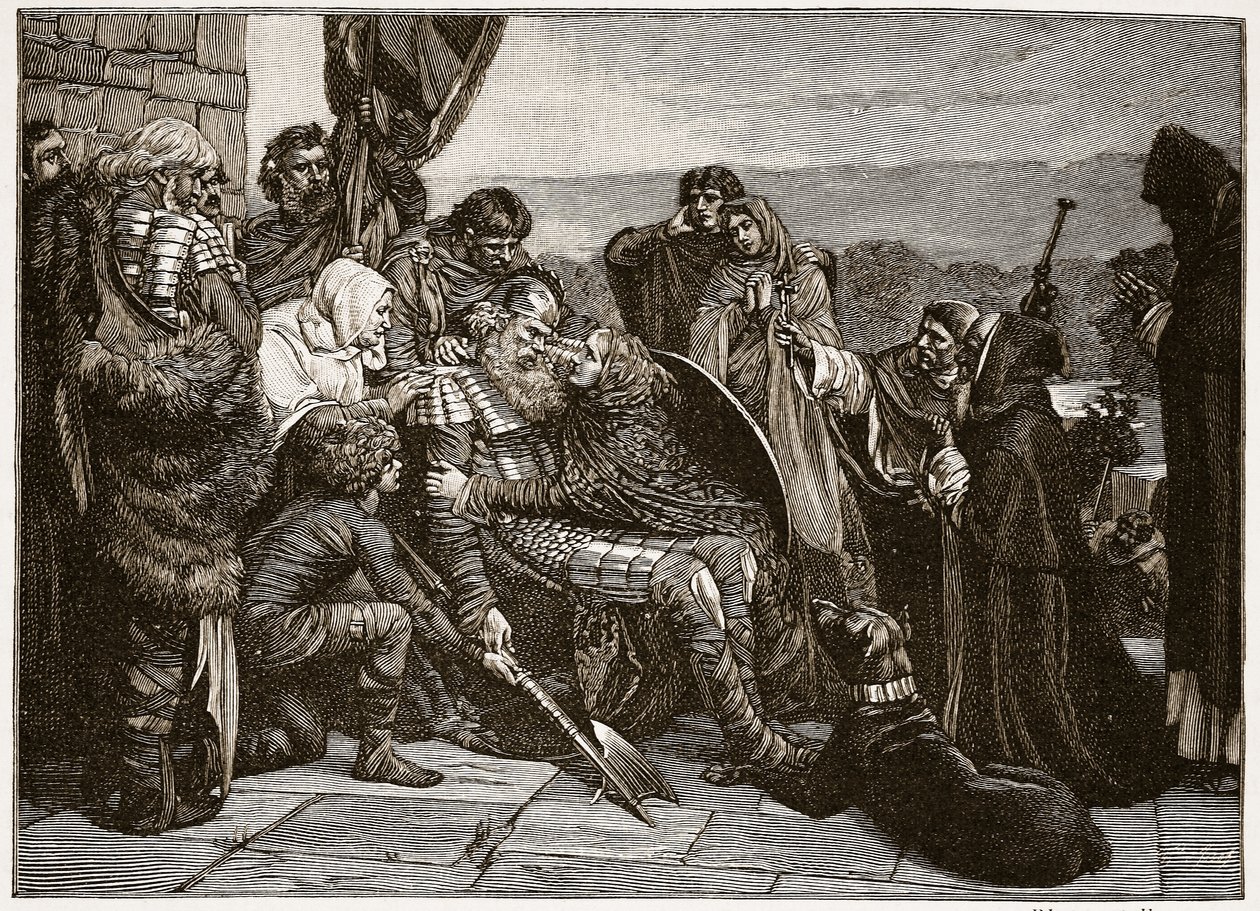 The Death of Siward, ilustrace z 