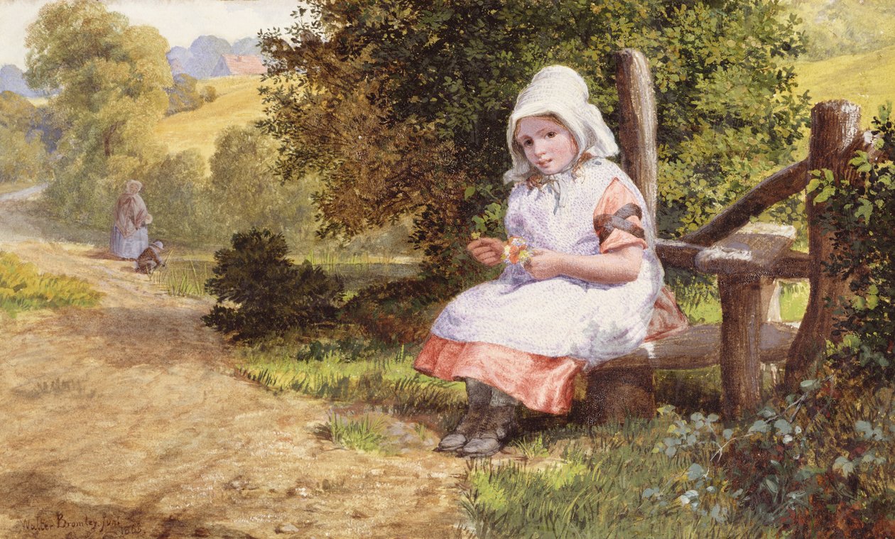 Odpočinek, 1865 od Valentine Walter Lewis Bromley