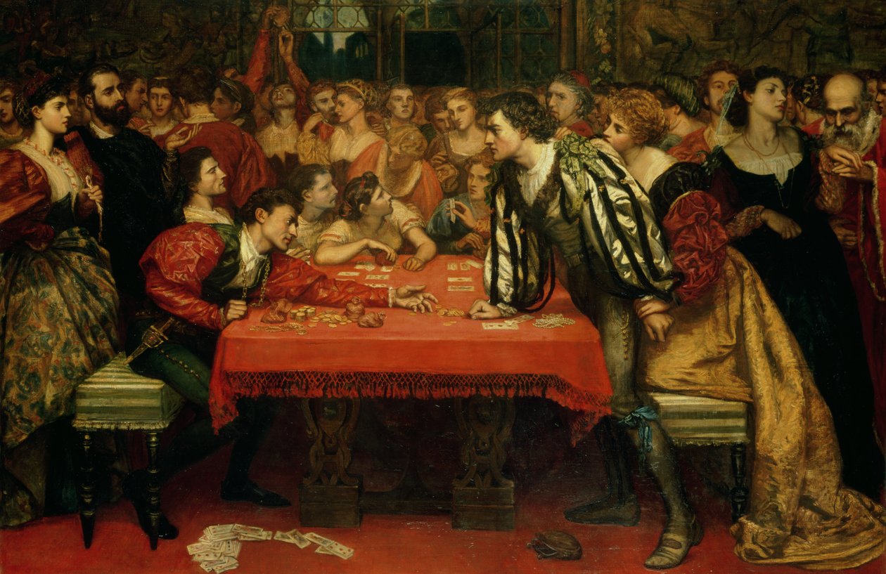 Benátská herna v šestnáctém století od Valentine Cameron Prinsep
