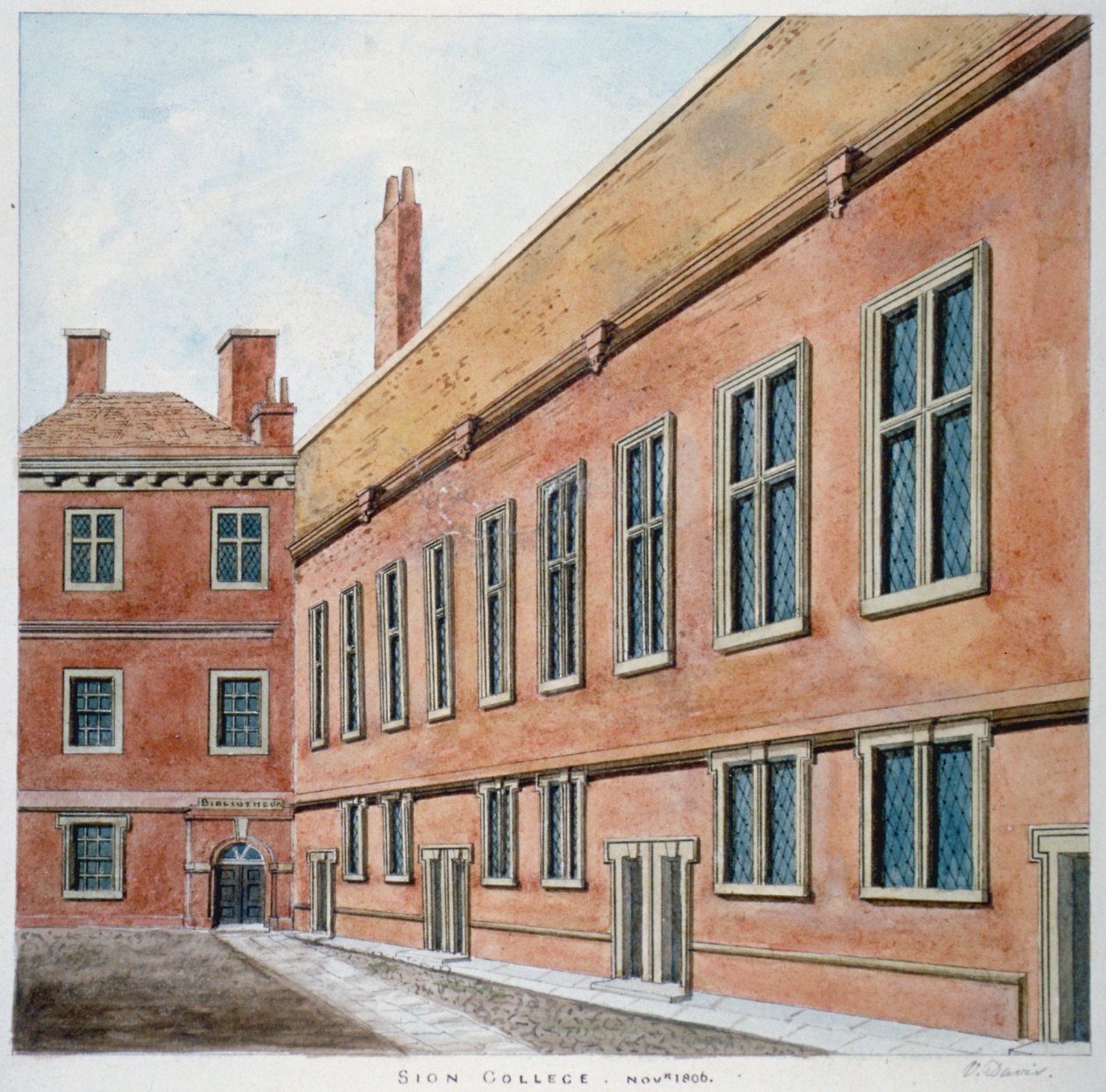 Sion College, City of London, 1806 od Valentine Davis