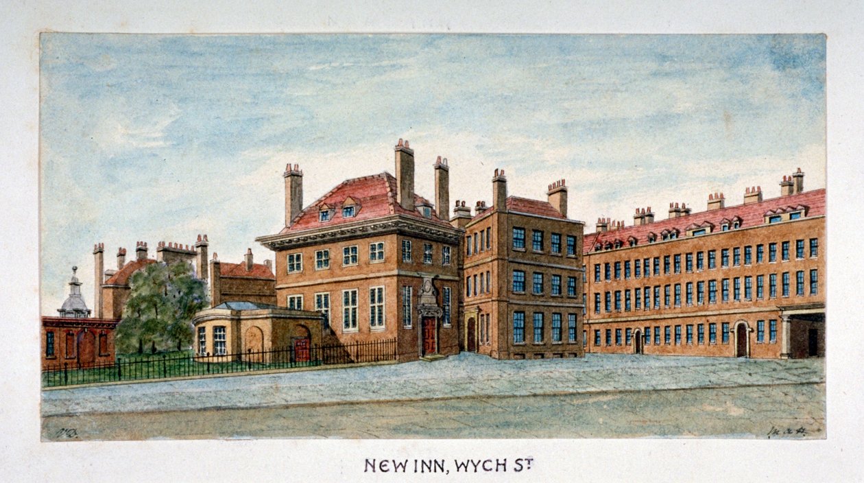 Pohled na New Inn na Wych Street, Westminster, Londýn, c1800 od Valentine Davis