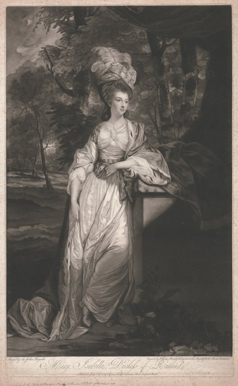 Mary Isabella, vévodkyně z Rutlandu od Valentine Green