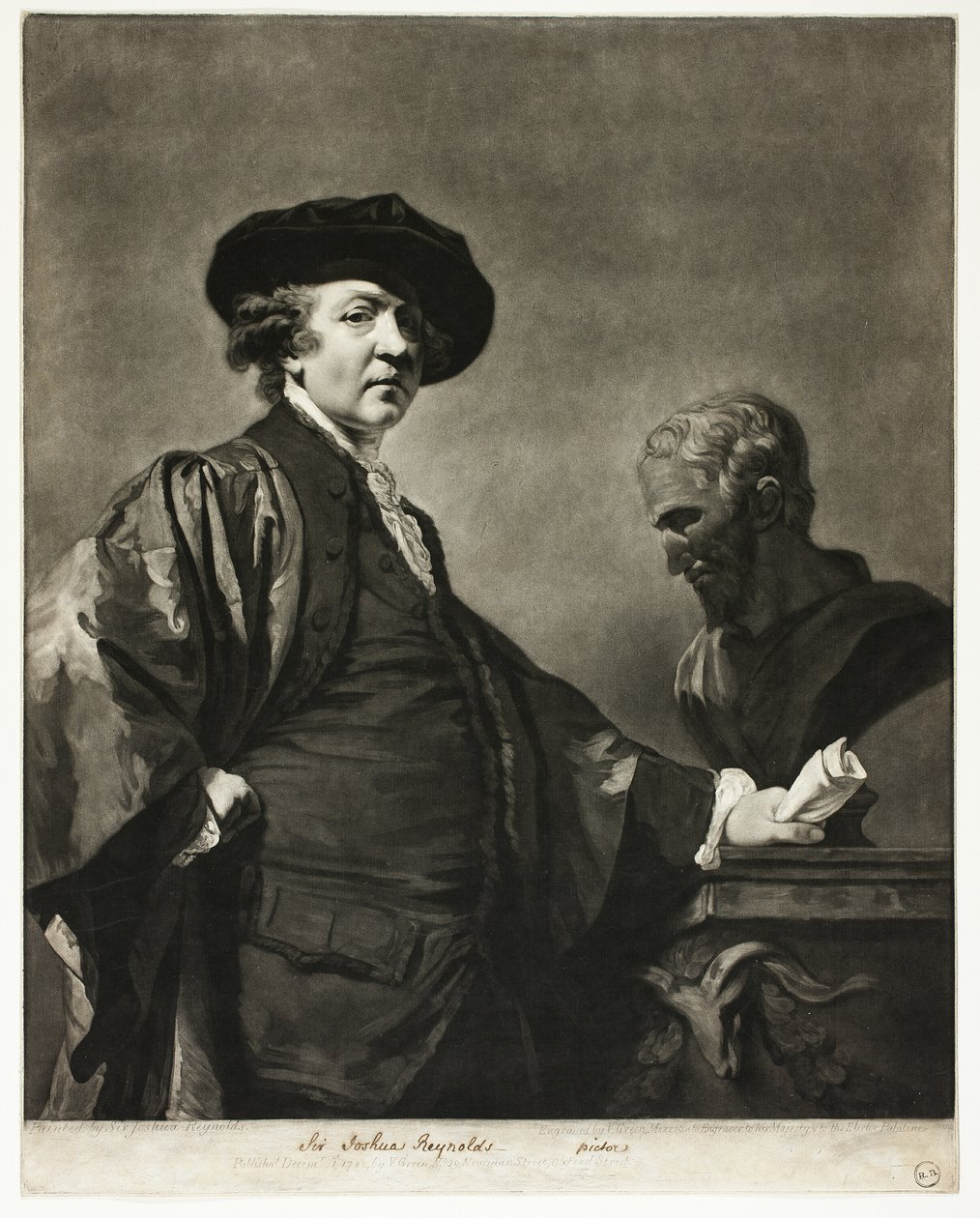 Sir Joshua Reynolds od Valentine Green