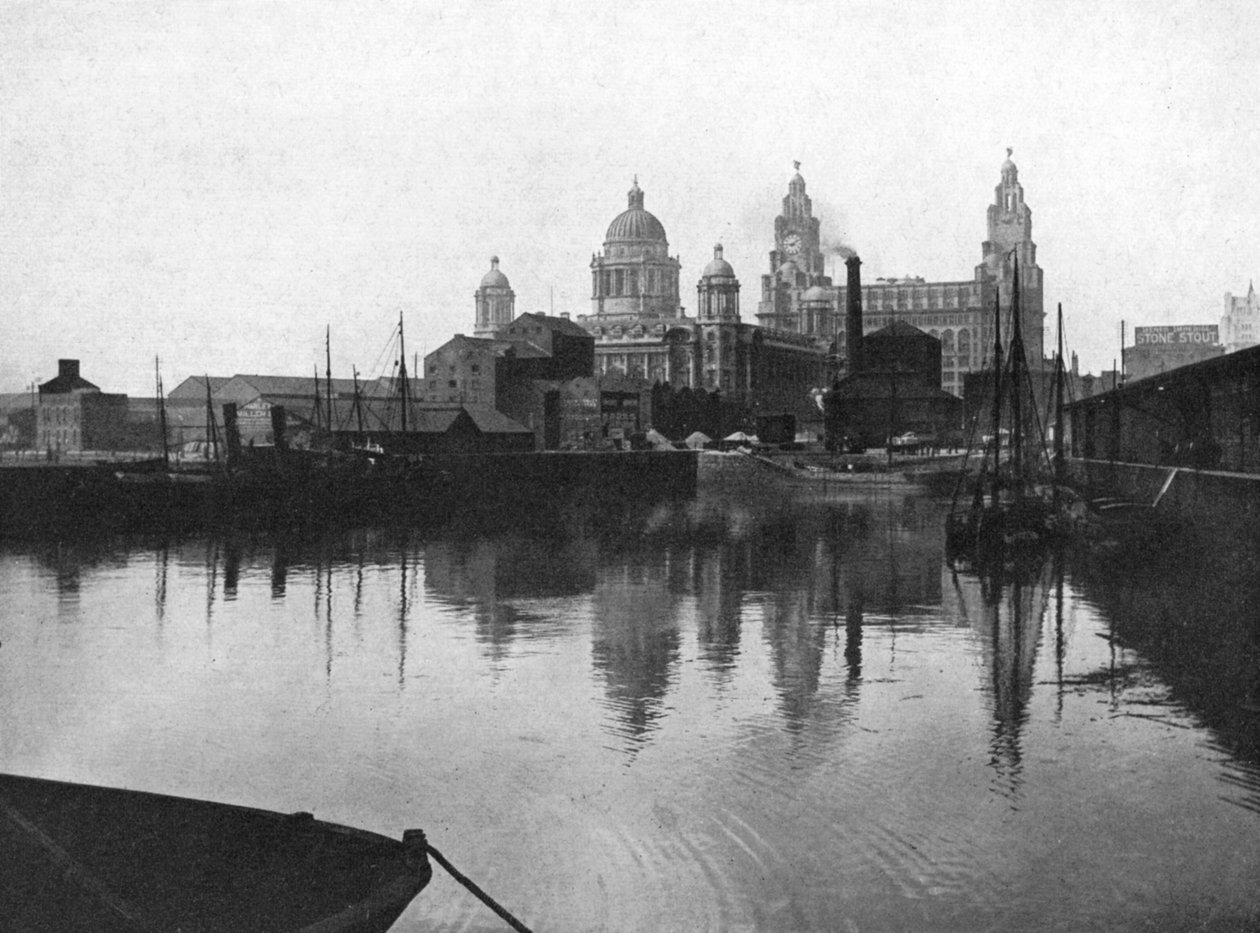 Canning Dock, Liverpool, 1924-1926 od Valentine and Sons Ltd