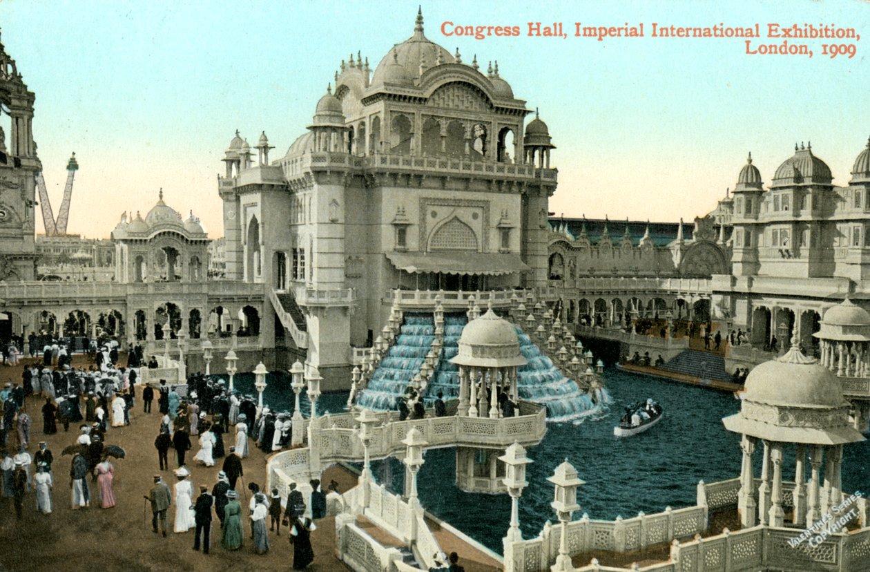 Kongresový sál, Imperial International Exhibition, Londýn, 1909. od Valentine and Sons Ltd
