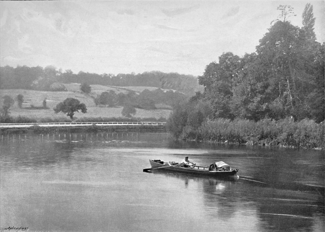Temže v Runnymede, c1896 od Valentine and Sons Ltd