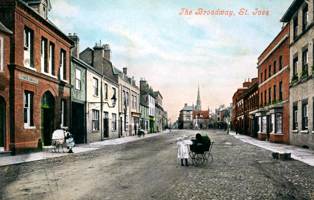 Broadway, St Ives, Cambridgeshire, počátek 20. století. od Valentine and Sons Ltd