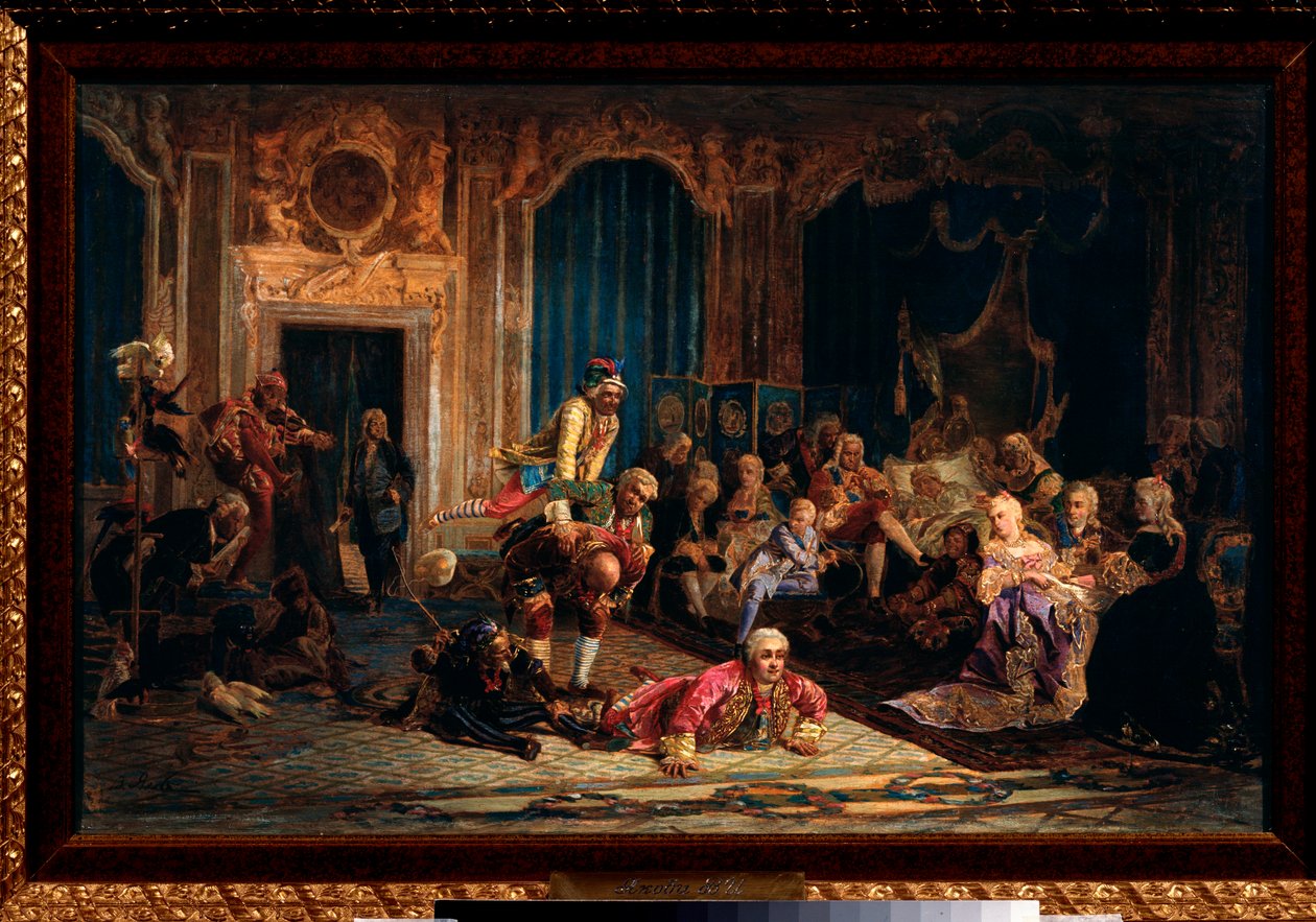 Šašci na dvoře císařovny Anny I. Ruské (Anna Ivanovna od Valeri Ivanovich Jacobi