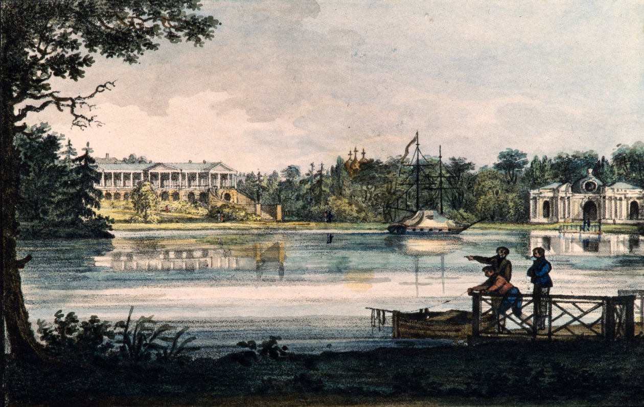 Cameron Gallery v Kateřinském paláci v Carskoje Selo, cca 1820 od Valerian Platonovich Langer