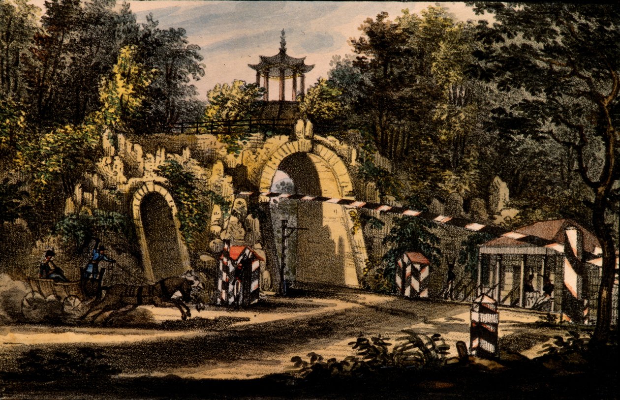 Pavilon Grand Caprice v Catherine Park of Carskoye Selo, cca 1820 od Valerian Platonovich Langer