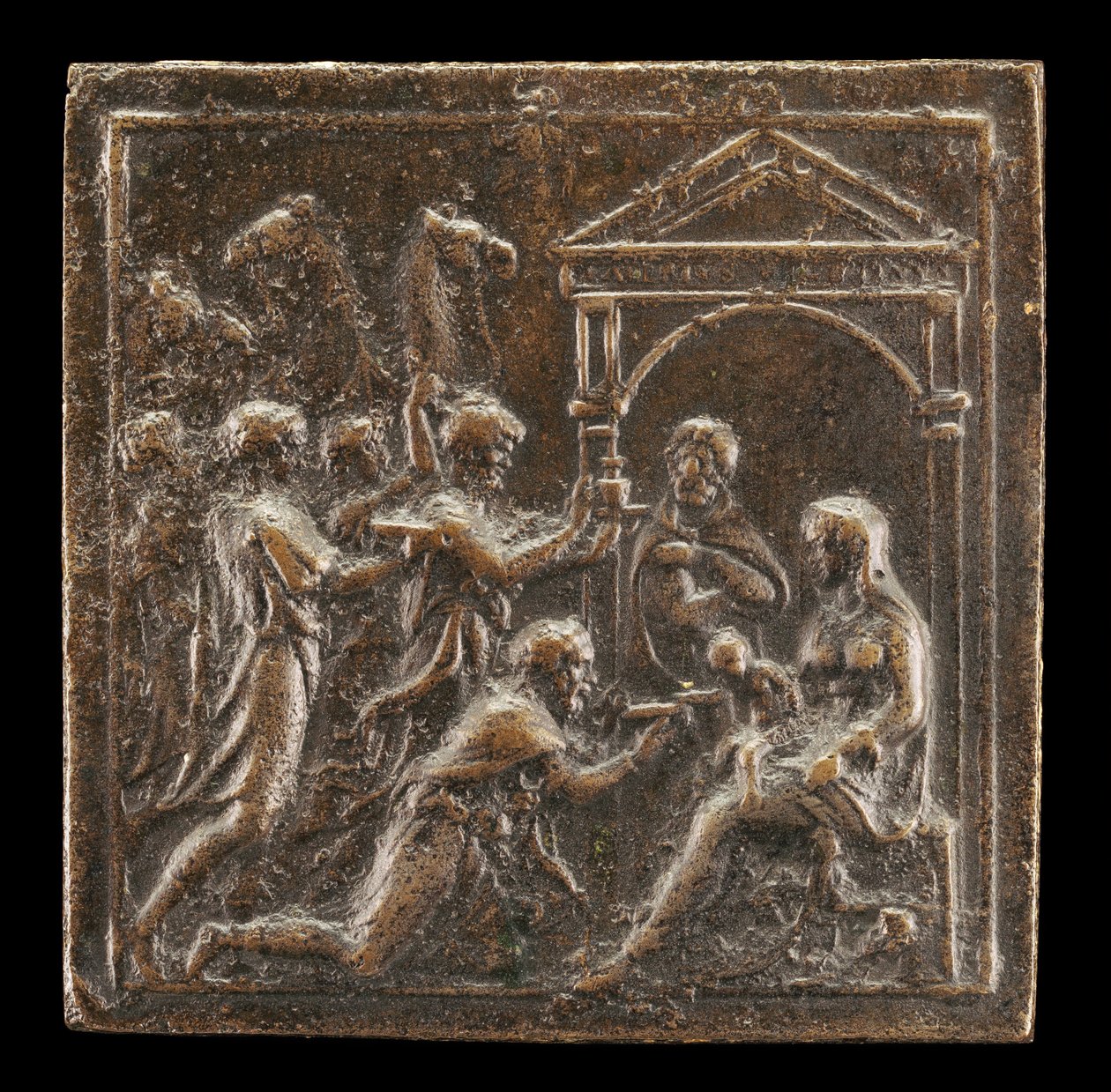 Klanění tří králů, 1537 nebo později. od Valerio Belli