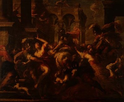 Znásilnění Sabinů od Valerio Castello