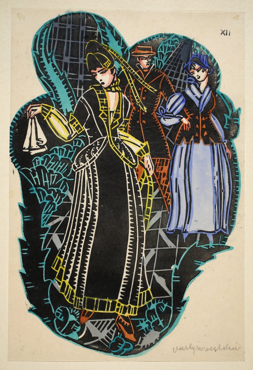 Seaside Fashion, Plate 12, Book 12, ilustrace z 