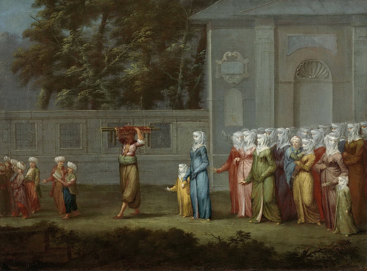 První procházka do chlapecké školy, 1737 od Vanmour