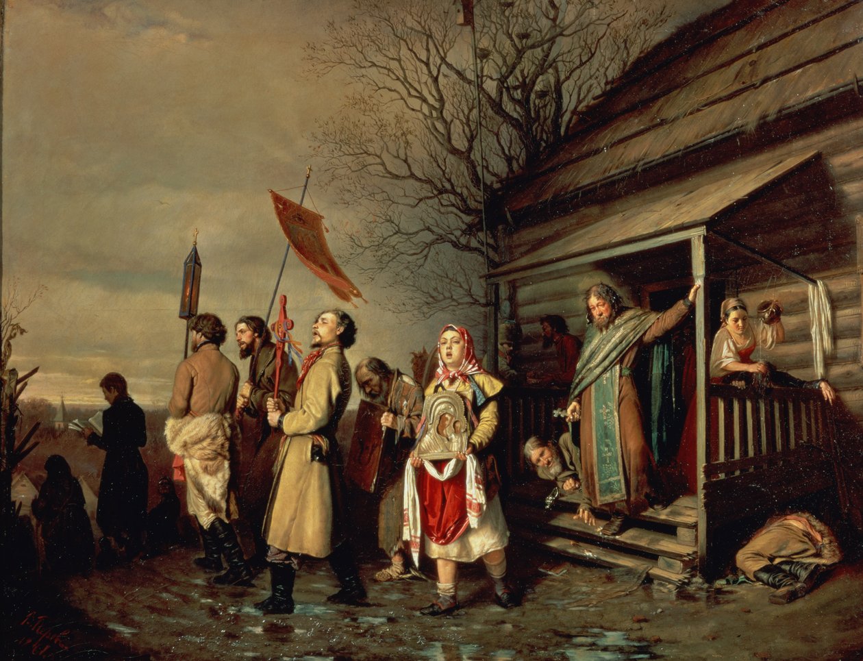 Velikonoční procesí, 1861 od Vasili Grigorevich Perov