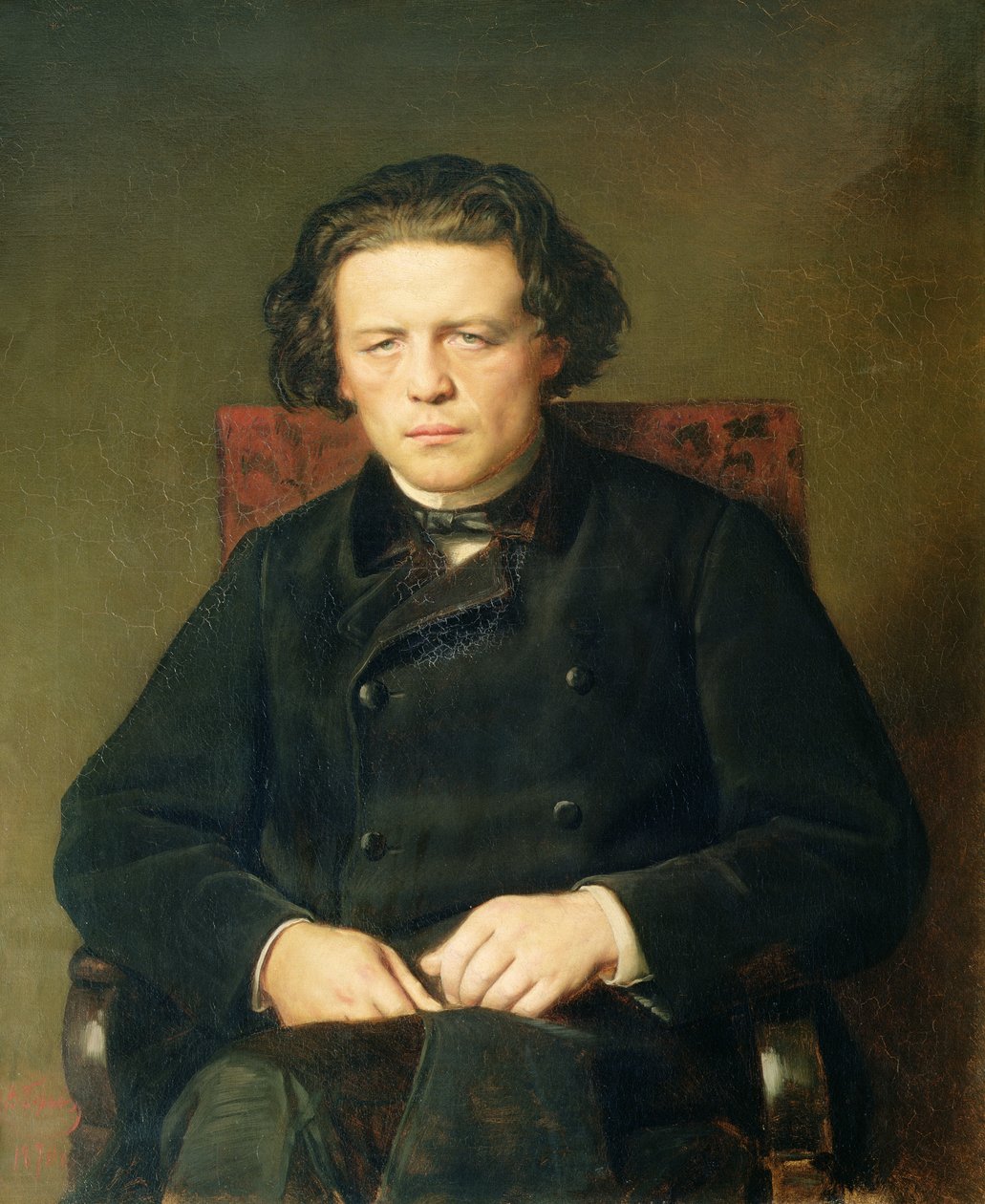 Portrét Antona Rubinsteina (1829-94) 1870 od Vasili Grigorevich Perov