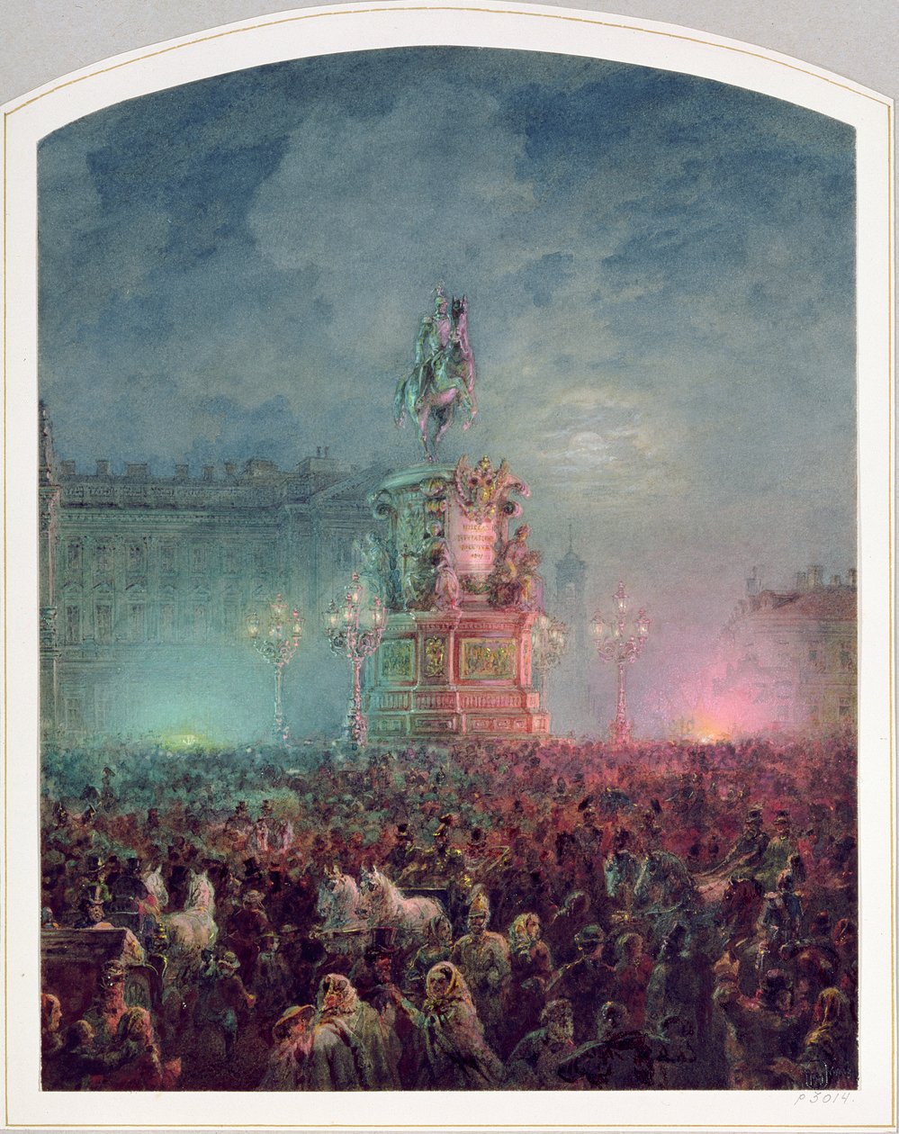 Odhalení památníku Mikuláše I. v Petrohradě, 1857 od Vasili Semenovich Sadovnikov