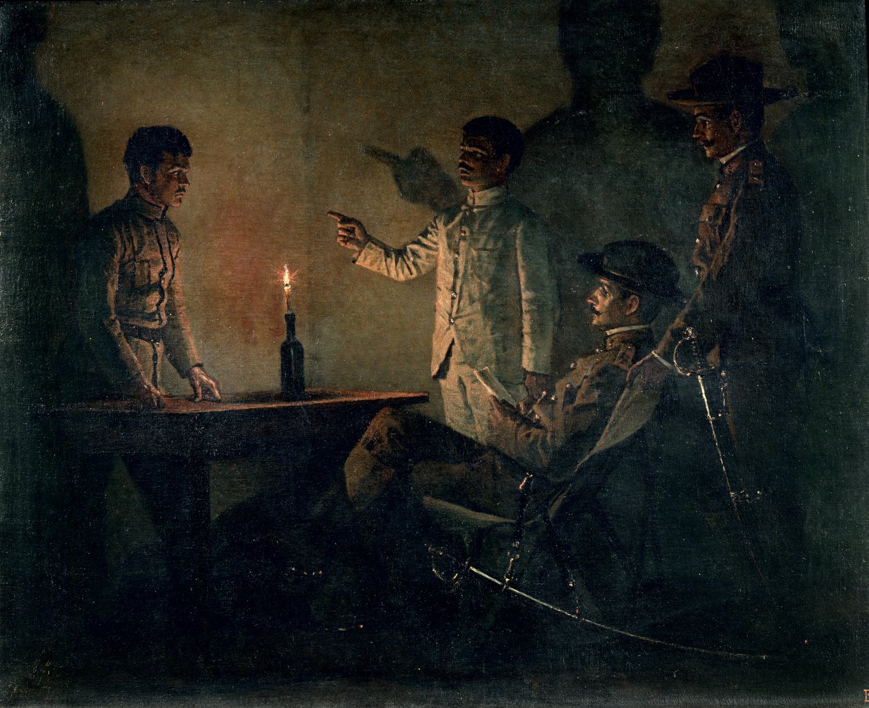 Výslech dezertéra od Vasili Vasilievich Vereshchagin