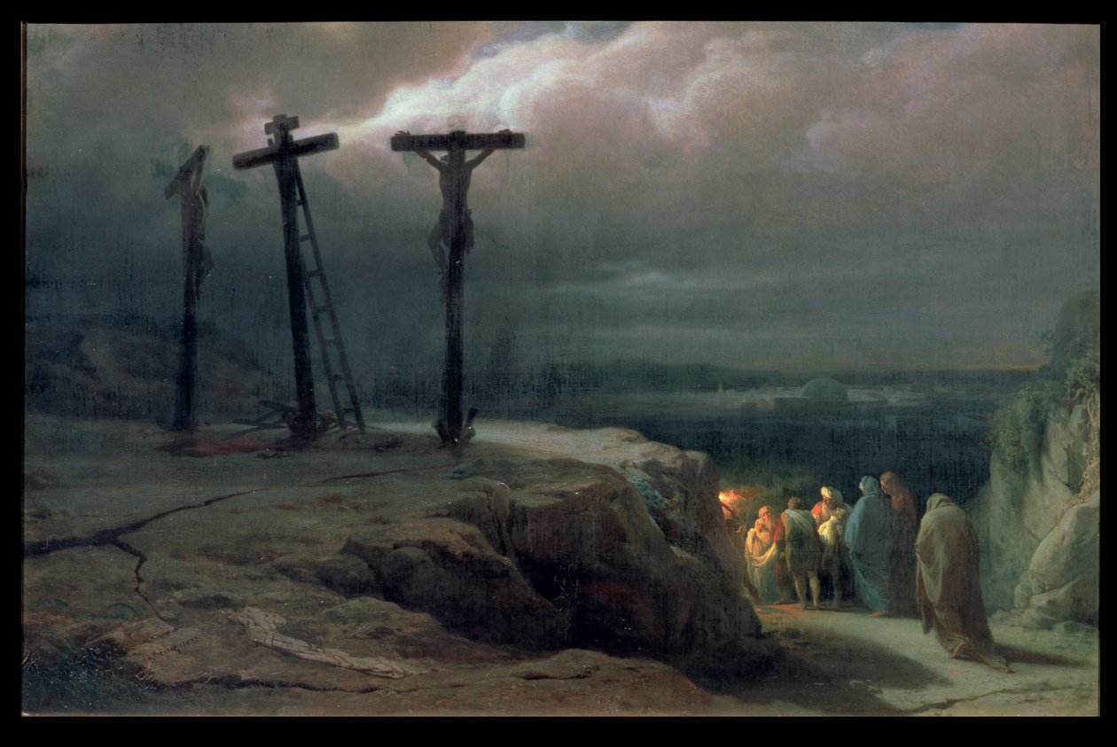 Noc na Golgotě, 1869 od Vasili Vasilievich Vereshchagin