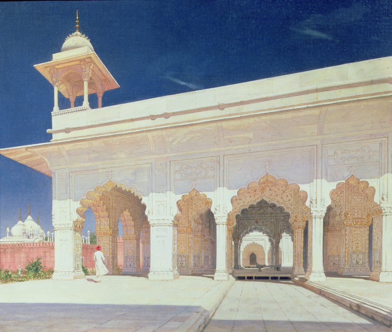 Trůnní sál pevnosti Shah Jahan v Dillí, 1875 od Vasili Vasilievich Vereshchagin