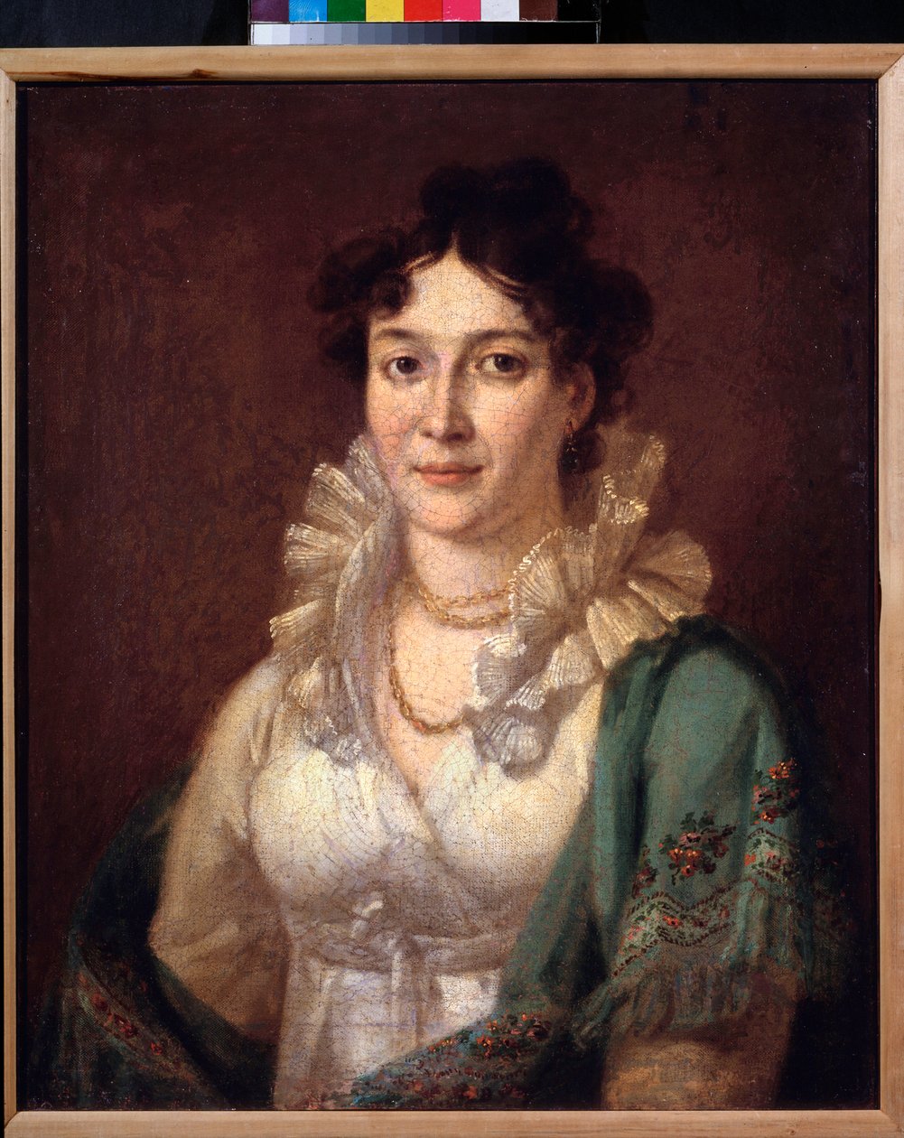 Portrét princezny Isabelly de Conti (Portrét princezny Isabelly de Conti) - obraz Vasilije Andrejeviče Tropinina (Vassili Tropinine) (1776-1857), olej na plátně, cca 1810 - 19. století ruské umění - Muzeum soukromých sbírek v A Pushkin Mu od Vasili Andreevich Tropinin