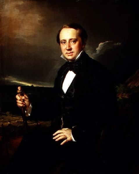 Portrét Alexandra Alexandroviče Sapozhnikova (1827-87) 1852 (olej na plátně) od Vasili Andreevich Tropinin