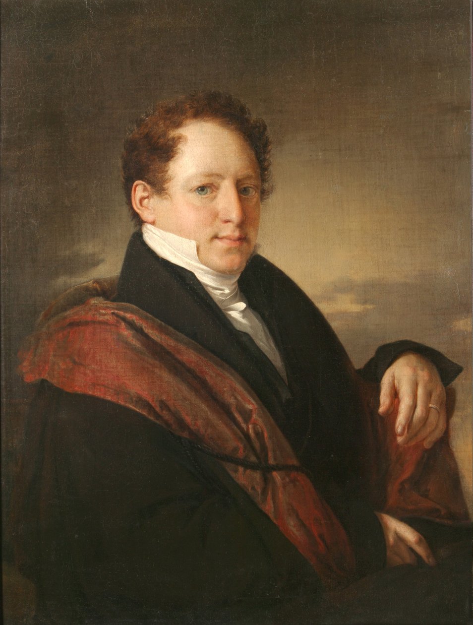 Portrét Stepana Dmitrieviče Nechaeva 1792-1860, 1830 od Vasili Andreevich Tropinin