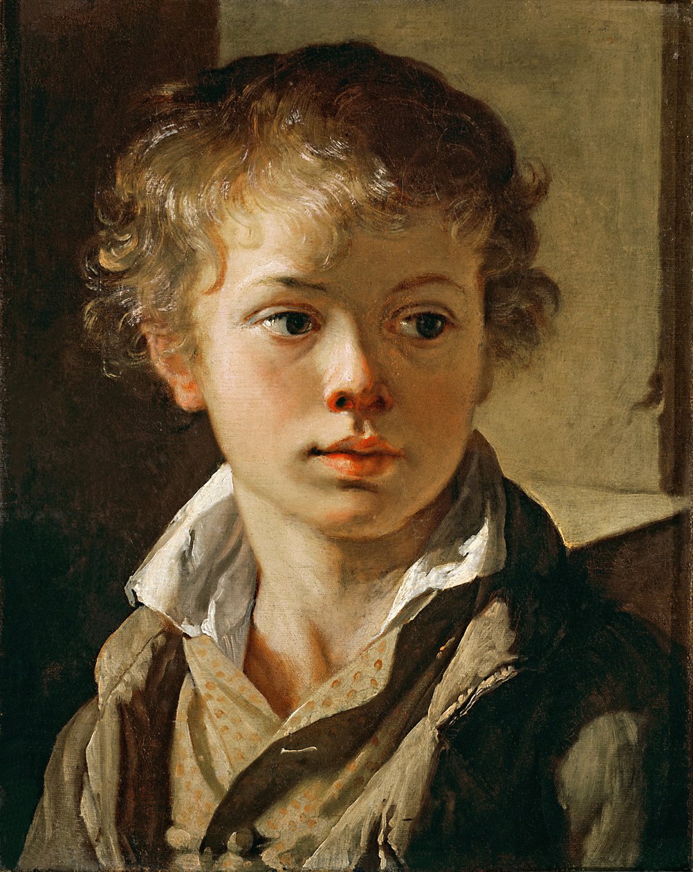 Portrét syna umělců, cca 1818 od Vasili Andreevich Tropinin